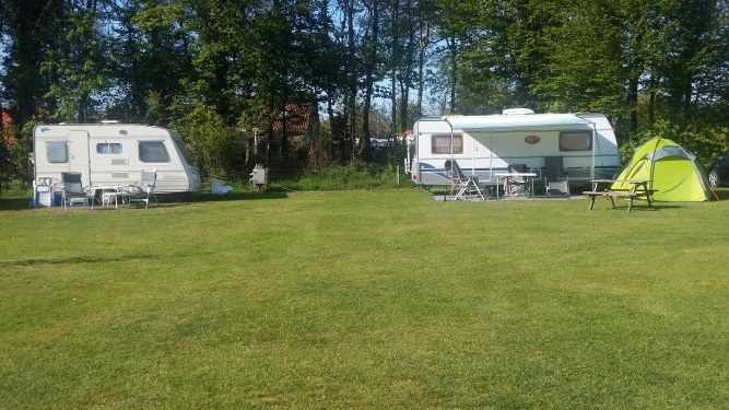 Met de tent